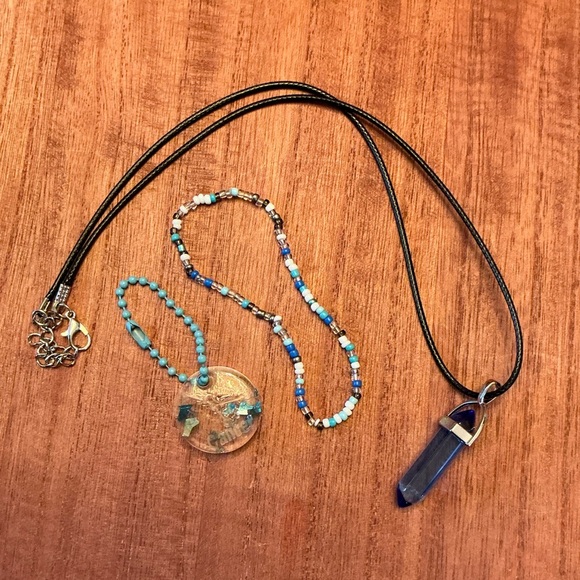 Other - Cute lot of necklace, bracelet and resin keychain!